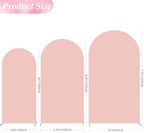 Wokceer Arch Backdrop Cover Pale Pink Arch Covers Stretchy 7.2FT,6.6FT,6FT - Image 2