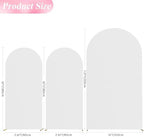 Wokceer White Arch Backdrop Covers Stretchy Backdrop 7.2FT, 6FT, 6FT - Image 2