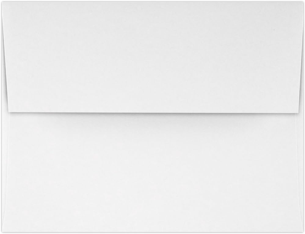 LUXPaper Custom Printed A4 Invitation Envelopes | 50 Qty | Personalized Address on Back Flap | Peel & Press | 4 1/4" x 6 1/4" | White | 60 lb. Text - Image 3