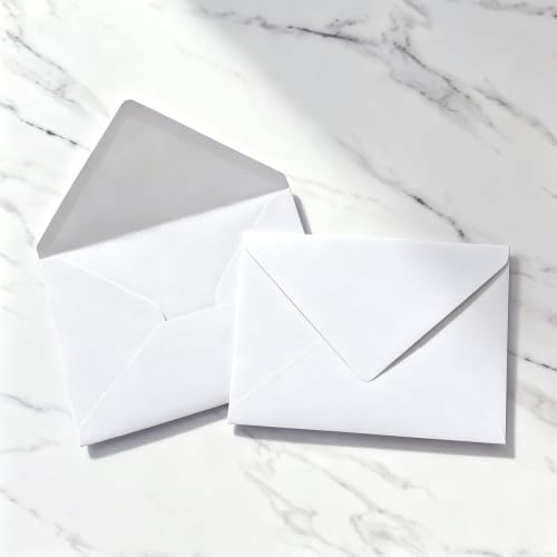 200 Pack 4x6 Envelopes, White A4 Envelopes with Gold Stickers - Image 5