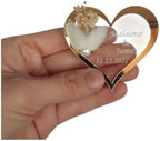 Wedding Favor Guest Bulk Magnet Gold Heart, Sets of Party Favors, Gold Heart Acrylic Bridal Shower Favors, Party Favor for Attendee (Silver Heart Magnet, Set of 20) by GiftUp