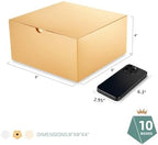 PACKQUEEN 30 Gold Gift Boxes Bulk with Lids, Bridesmaid Boxes 8x8x4 Inches - Image 4