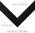 Craig Frames 14x14 Black Picture Frame Matted to 5x7, Home Wall Decor - Image 4