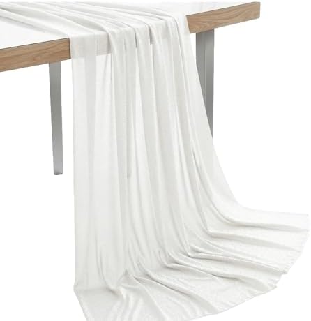 Pack of 25 Yard Chiffon Drapery Fabric, 60" Wide, Multiuse - Ivory by MDS