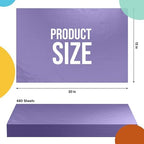 Party Solids Purple Tissue Paper for Gift Bags 15" X 20" 480 Sheets - Image 2
