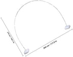 Detachable Balloon Arch Stand Kit with Base, White Steel Xmas Halloween - Image 2
