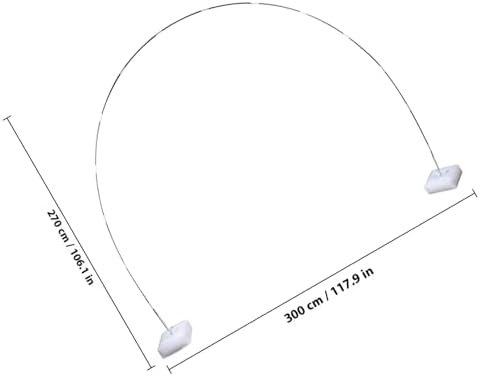 Detachable Balloon Arch Stand Kit with Base, White Steel Xmas Halloween - Image 2