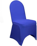 YOUR CHAIR COVERS - 100 Pack Stretch Spandex Banquet Chair Covers - Royal Blue, Wedding Slip Covers, Premium Quality Chair Cover by YourChairCovers