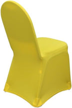 YOUR CHAIR COVERS - 50 Pack Stretch Spandex Banquet Chair Covers - Yellow, Wedding Slip, Premium Quality - Image 4