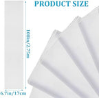 25 Pcs White Chair Sashes, Wedding Bow Decor 108in x 7in, Polyester Fabric Sash Ties for Banquet Seating, Folding Chairs, Reception Aisle, Party Decorations - Image 2