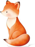 3.93ft Woodland Animal Fox Cardboard Cutout 47.2in Giant Corrugated Plastic Standee Backdrop Woodland Theme Birthday Party Decorations Baby Shower Photo Booth Props Animal Print Decor Supplies by Unknown