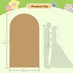Brown Arch Cover 7.2ft Arch Backdrop Cover Tan Cover for Arch Stand - Image 5