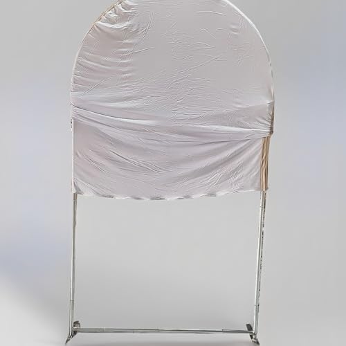 HUAYI Light Tan Ripples Pattern Arch Backdrop Cover for Birthday Party Wedding Baby Shower Decorations Chiara Backdrops Arched Wall Frame Stands Covers Props GP-454 2.5ft * 6ft - Image 4