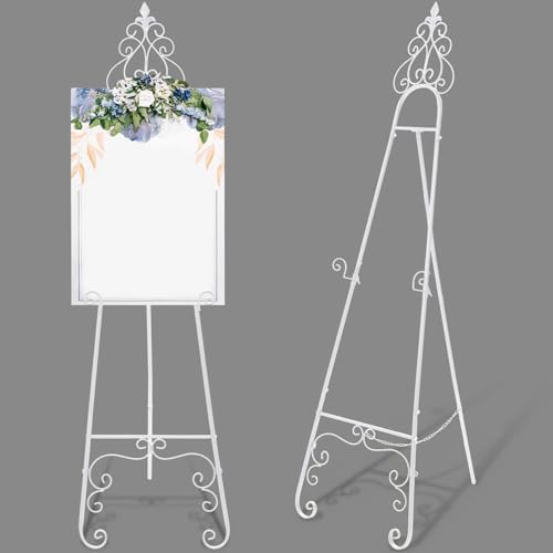 Easel Stand for Sign, Elegant, White, 1 Pcs by Unknown