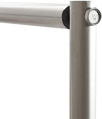 Square Metal Wedding Arch for Ceremony, Adjustable Height Wedding Decorations Arch with Steel Base Background Support System for Photography Backdrop Stand Decor Rack Holder (Silver, 3x3M/9.8x9.8FT) - Image 4