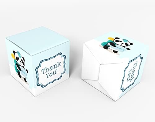 Paper Box - Mini Favor Box For Baby Shower 4x4x4 Inches Paper Gift Boxes, Candy Paper Box For Party Favors, Baby Shower Animals,Boy/Girl Theme- Pack Of 20 - Image 2