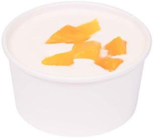 Karat [6oz - 1000 ct] White Paper Food Container for Hot or Cold Food, Ice Cream, Noddles and Salad, 96mm (C-KDP6WU) - Image 5