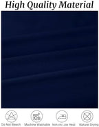 Fokitut 6 Pack Round Tablecloth, 90 Inch, Stain Resistant and Wrinkle Polyester Table Cloth, Fabric Table Cover for Kitchen Dining, Wedding, Party, Holiday Dinner-Navy - Image 2