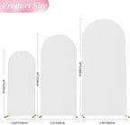 Wokceer Arch Backdrop Cover 6FT,5FT,4FT White Arch Covers Stretchy Backdrop - Image 2