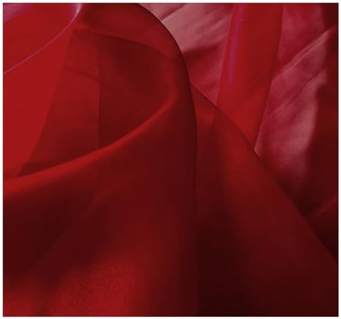 30 Yard Organza Fabric 44" Wide for Wedding Event Décor - Maroon - Image 4