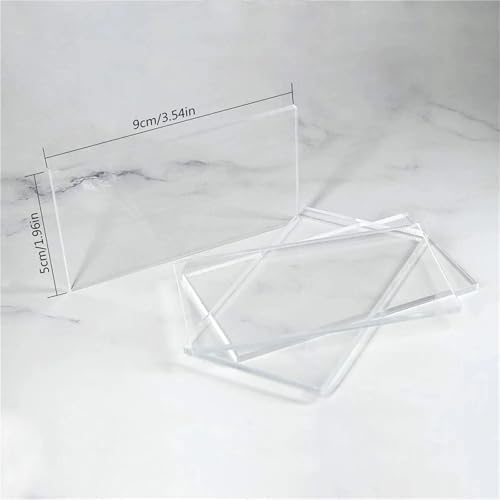 100PCS Clear Acrylic Rectangle Table Seating Cards for Wedding Party Decor - Image 6