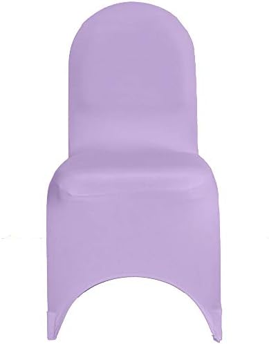 YOUR CHAIR COVERS - 50 Pack Stretch Spandex Banquet Chair Covers - Lavender, Wedding Slip Covers, Premium Quality Chair Cover - Image 2