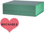 Extra Large Green Gift Box 3 Pack 19x16x6 Inches,Gift Boxs for Presents with Lid Magnetic Closure Collapsible,Groomsman Proposal Box,Birthday, Christmas,for Clothes and Large Gifts - Image 7
