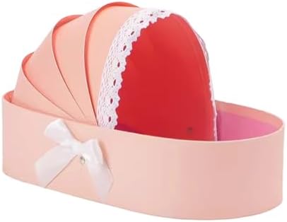Hamperkorb Basket Shape Crib Empty Baby Showers Flower Basket for Wedding Birthday Valentine's Day Home Decoration Cardboard - Image 5