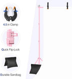 EMART Backdrop Stand 10x7FT Adjustable Back Drop Stand for Party -Pink - Image 4