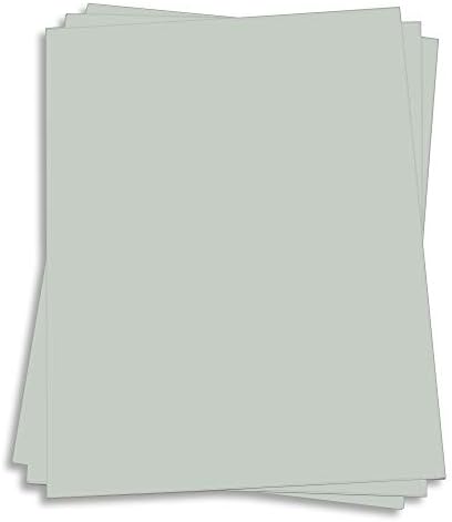 Rain Grey Card Stock - 8 1/2 x 11 Gmund Colors Matt 111lb Cover, 25 Pack by LCIPaper