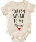 Papai Announcement Baby Gift Baby Bodysuit by NorthForkForager