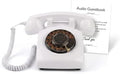 Audio Guest Book Wedding Phone, Retro Audio Guestbook (White) by FESTRING
