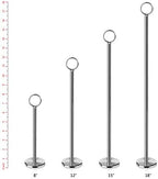 New Star Foodservice 23244 Steel Ring-Clip Table Number Holder/Number Stand/Place Card Holder, Set of 12, 12-Inch - Image 3