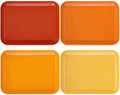 4 Pieces Fall Serving Trays Melamine Platters by Tiangrid