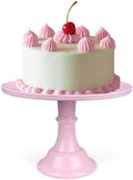 Round Cake Stand, 11 Inch, Black, Melamine, Dessert Cupcake Display Tray for Wedding, Birthday, Party, Baby Shower, Christmas (Pink) by Unknown