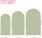 Wokceer Arch Backdrop Cover Sage Green Arch Cover Stretchy 7.2FT,6.6FT,6FT - Image 2
