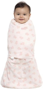 HALO 100% Cotton Sleepsack Swaddle, 3-Way Adjustable Wearable Blanket, TOG 1.5, Watercolor Rose Toss Blush, Small, 3-6 Months - Image 2