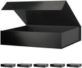 PACKHOME 6 Black Gift Boxes 11.5x8x2.5in with Magnetic Lids for Shirt by PACKHOME