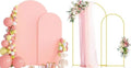 Wokceer Wedding Arch Backdrop Stand and Cover Set of 2,Arch and Blush Cove by Wokceer