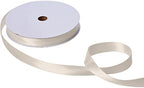 Jillson Roberts Bulk 1-Inch Double Faced Satin Ribbon Available in 20 Colors, Ivory, 100 Yard Spool (BFR1019) by JillsonRoberts