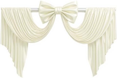 Ivory Large Bows for Backdrop Giant Bows Birthday Party Decorations Large Giant Bow Decor, Cream Giant Satin Bow Decoration for Wedding Baby Shower Birthday 47"x24" - Image 3
