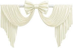 Ivory Large Bows for Backdrop Giant Bows Birthday Party Decorations Large Giant Bow Decor, Cream Giant Satin Bow Decoration for Wedding Baby Shower Birthday Photo Booth Room Decor 24"x16" by HBBMAGIC