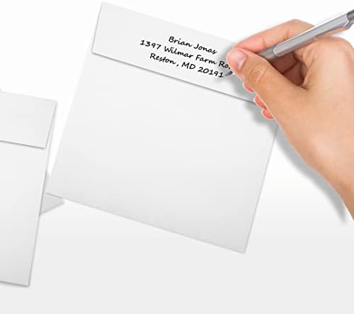 LUXPaper Square Invitation Envelopes | Peel & Press | 6" x 6" | Bright White | 80lb. Text | 250 Qty - Image 6