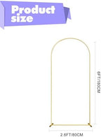 Wedding Arch Backdrop Stand 6FT Gold Wedding Balloon Arched Backdrop Stand Square Arch Frame for Birthday Party Bridal Baby Shower Ceremony Decoration, ZG02-3 - Image 3