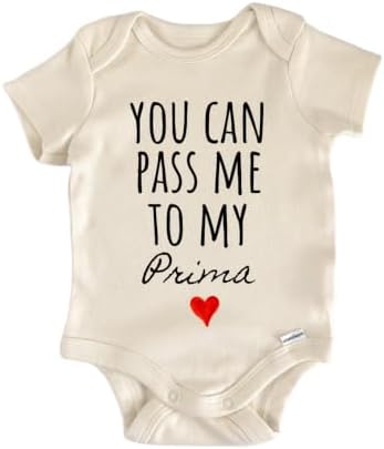 Prima Announcement Baby Gift Baby Bodysuit by NorthForkForager