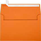 LUXPaper A9 Invitation Envelopes | Peel & Press | 5 3/4" x 8 3/4" | Mandarin Orange | 80lb. Text | 250 Qty by LUXPaper