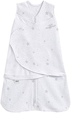HALO 100% Cotton Sleepsack Swaddle, 3-Way Adjustable Wearable Blanket, TOG 1.5, Stardust, Newborn, 0-3 Months by HALO