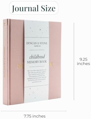 Duncan & Stone Childhood Memory Book for Kids, Prompts, Sky Blue - Image 2