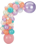 Multicolor Latex Balloon Garland Kit - 5" - 24" - Perfect for Birthdays, Weddings, & Events, Sorbet, Pack of 73 by AmscanPartySupplies