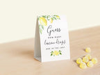 Your Main Event Prints Guess How Many Lemon Drops Game - Perfect for Baby Showers, Weddings, Bridal Showers, Birthdays, and More - Includes 1 Self-Standing Sign and 50 Guessing Cards (Pack of 2) - Image 3